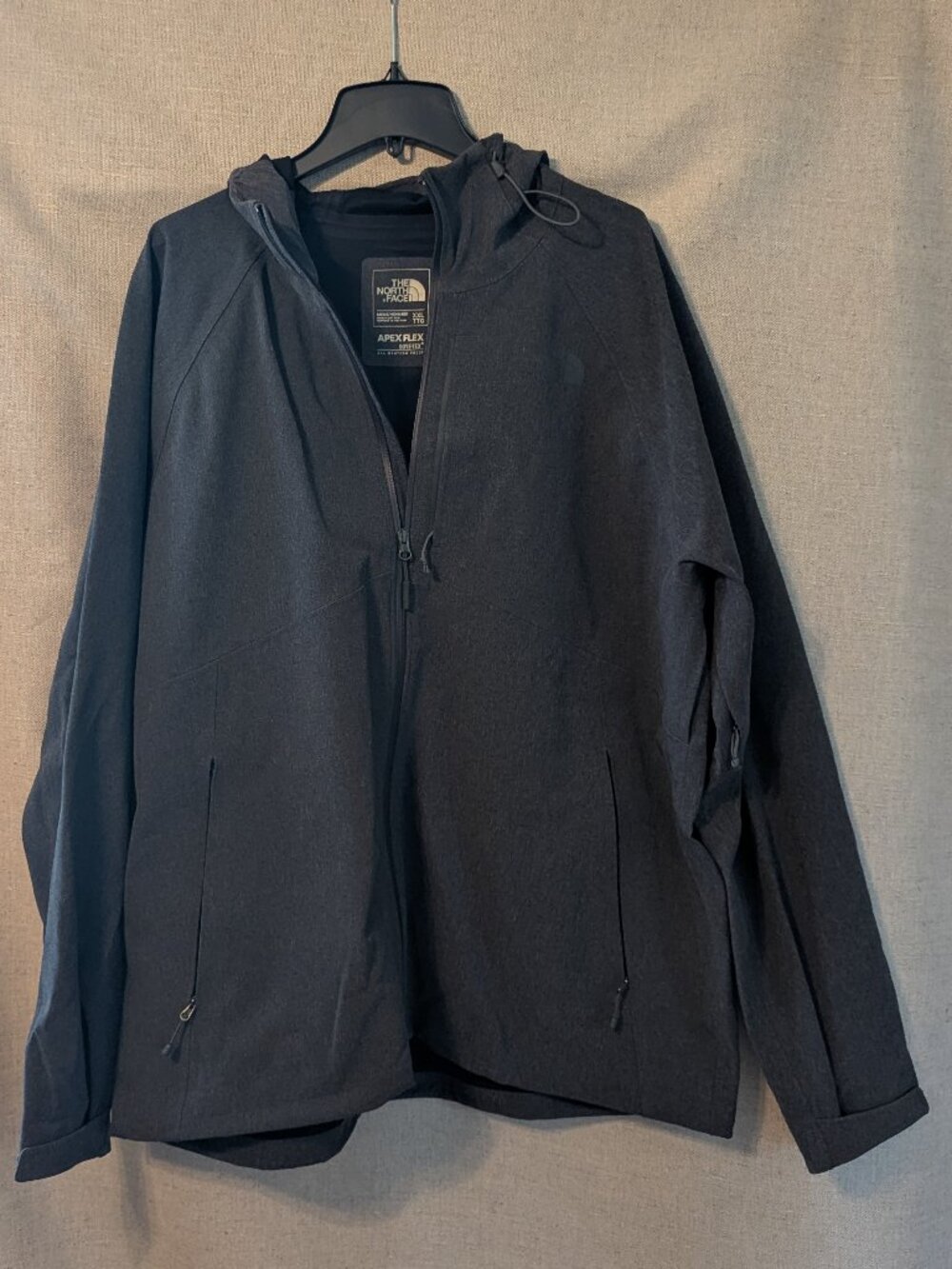 The North Face Apex Flex GORE-TEX Rain Jacket Men’s XXL Dark Gray Heather